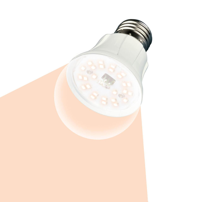 Лампа светодиодная для растений (UL-00001820) Uniel E27 10W прозрачная LED-A60-10W/SPFR/E27/CL PLP01WH