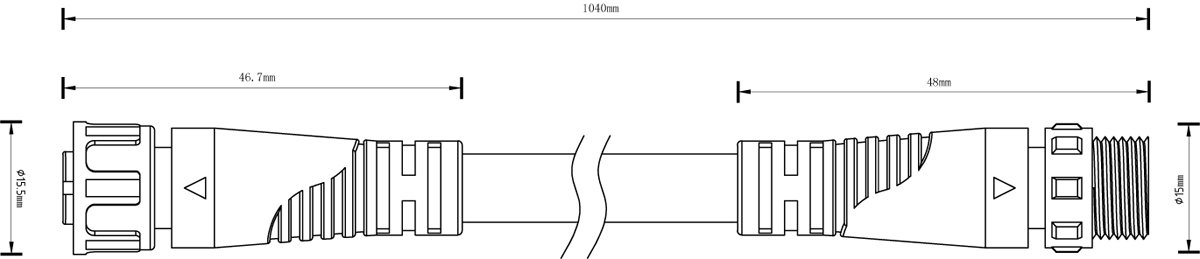 Коннектор Donolux Eye CABLE DL20524 1m