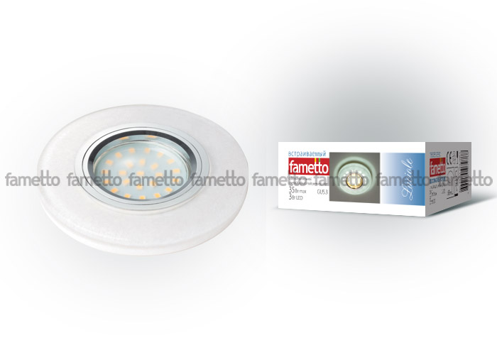 Встраиваемый светильник Fametto Luciole DLS-L104 GU5.3 CHROME/WHITE 10718