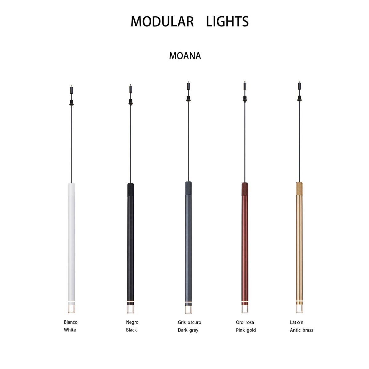 Подвесной модульный светильник без основания Mantra Moana 9340