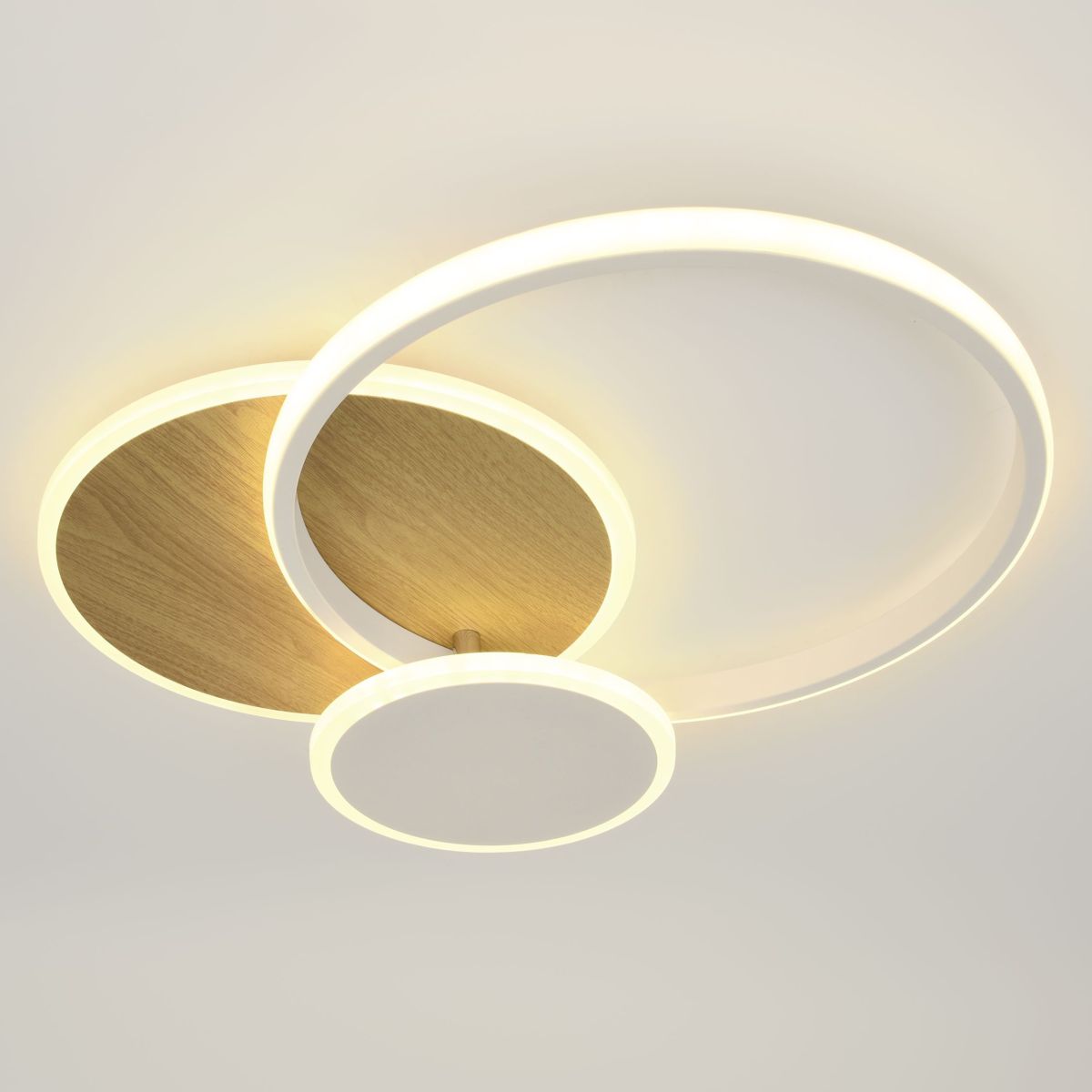 Потолочный светильник Эра Модерн City CLL-1-60-RC WH+Wood