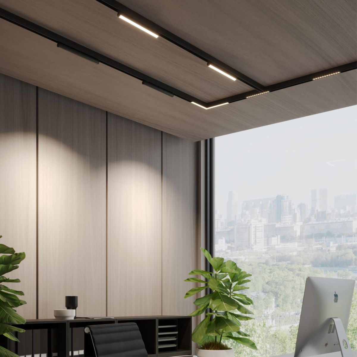 Трековый светодиодный светильник с переключателем цветовой темперетуры Novotech Port Vector 359952