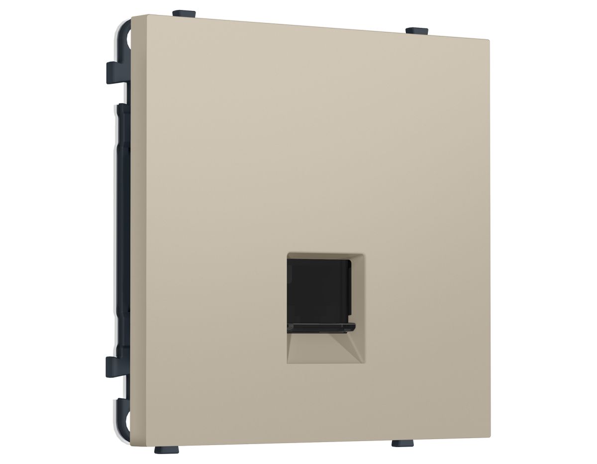 Комплект механизма телефонной розетки SIGMA Кашемир RJ-11 Ambrella Volt MS352030 (SP3520, PR190)
