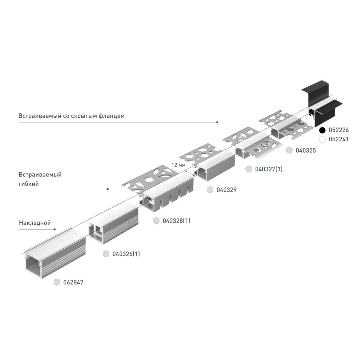 Профиль Arlight LINE-1212-2000 ANOD 062847