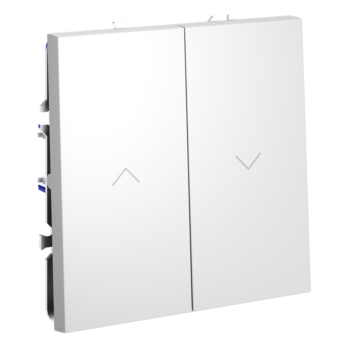 Выключатель встраиваемый Voltum S70 для жалюзи 10А, (белый матовый) VLS020702