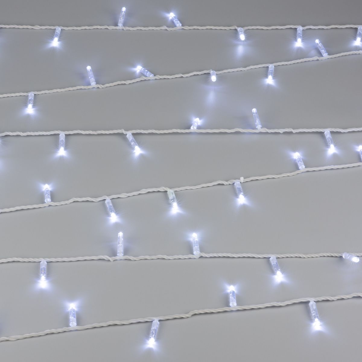 Светодиодная гирлянда Нить ArdecoledARD-PRO-10000-GREY-100LED-STD White (230V, 6W) (IP65) 065444