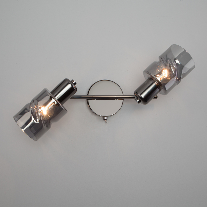 Настенный светильник Eurosvet Ansa 20120/2 чёрный жемчуг