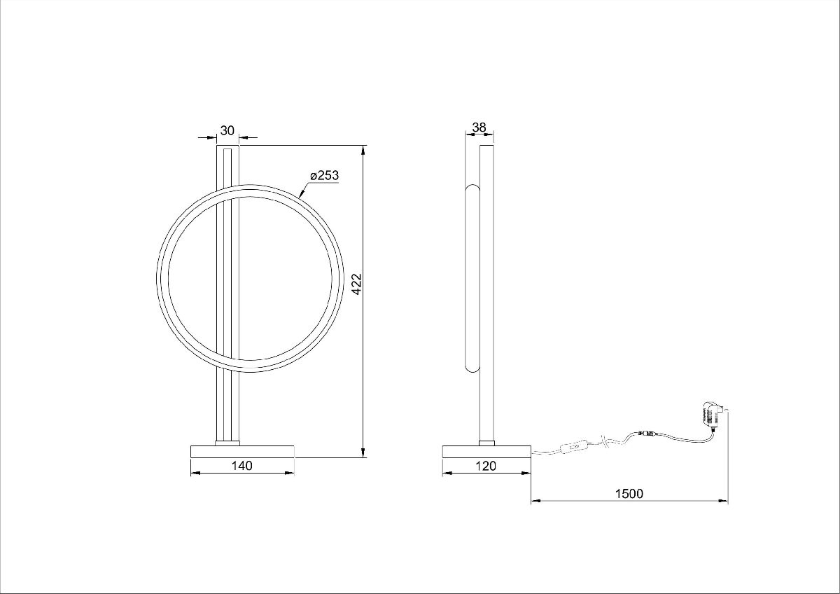 Настольная лампа Arte Lamp Fluido A3913LT-10BK