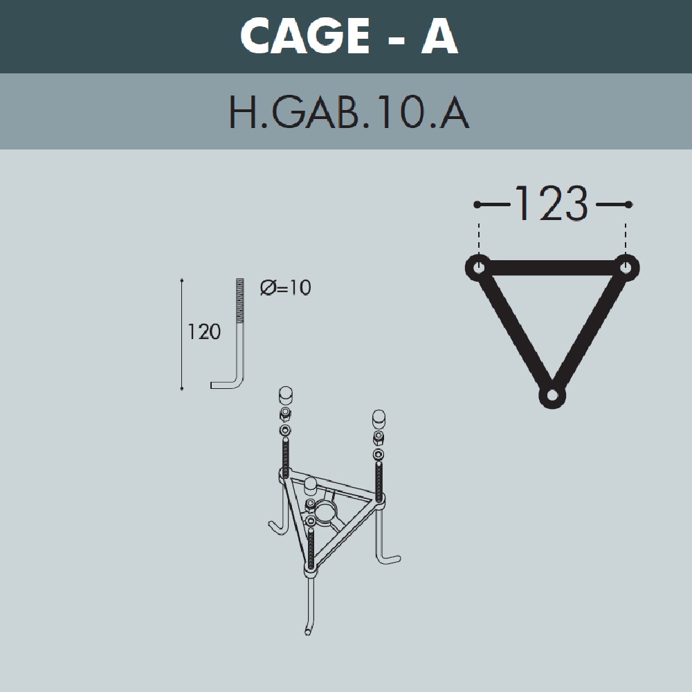 Ландшафтный светильник Fumagalli IAFAET.R/RUT E26.162.000.AXE27