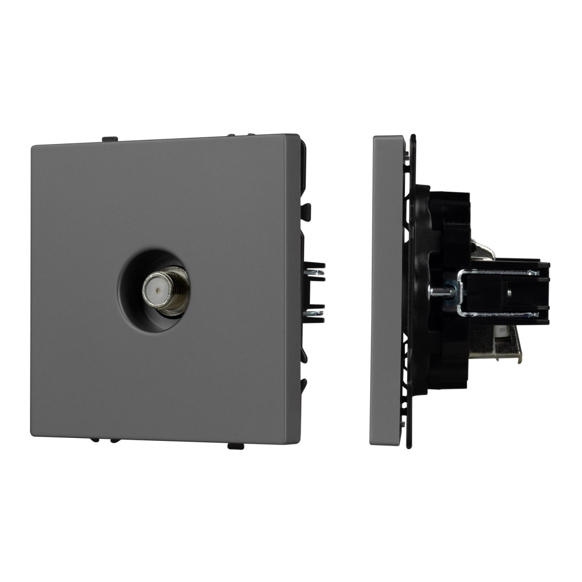 Механизм спутниковой розетки Arlight SCT-NOBE-MST1-SFPL-GR (SAT) (Серый базальт) 054299