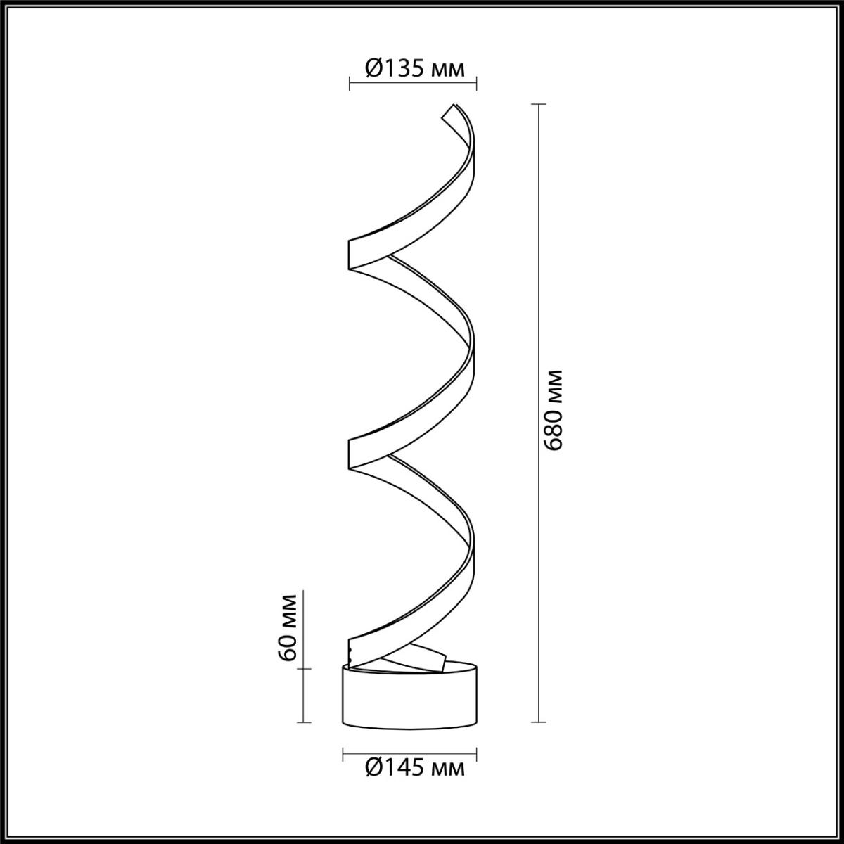Настольная лампа Odeon Light Spira 3832/12TL