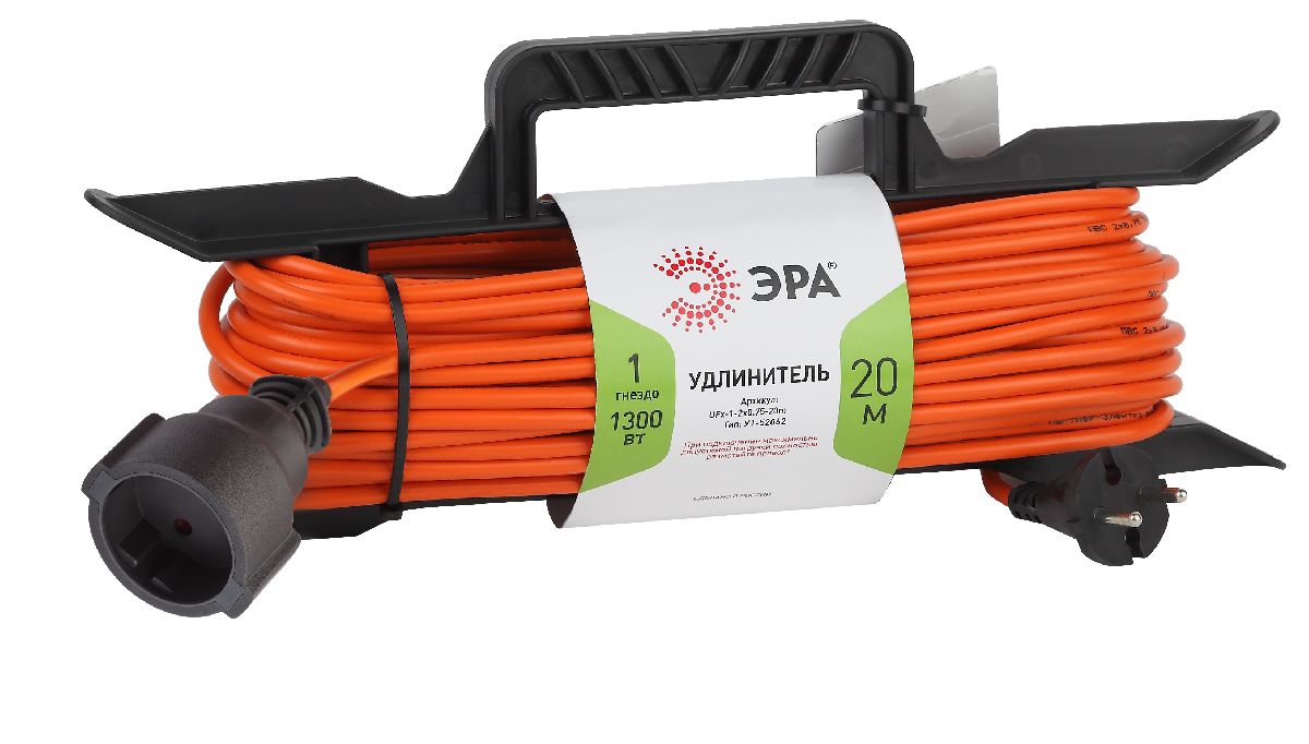 Удлинитель силовой Эра UFx-1-2x0.75-20m Б0046821