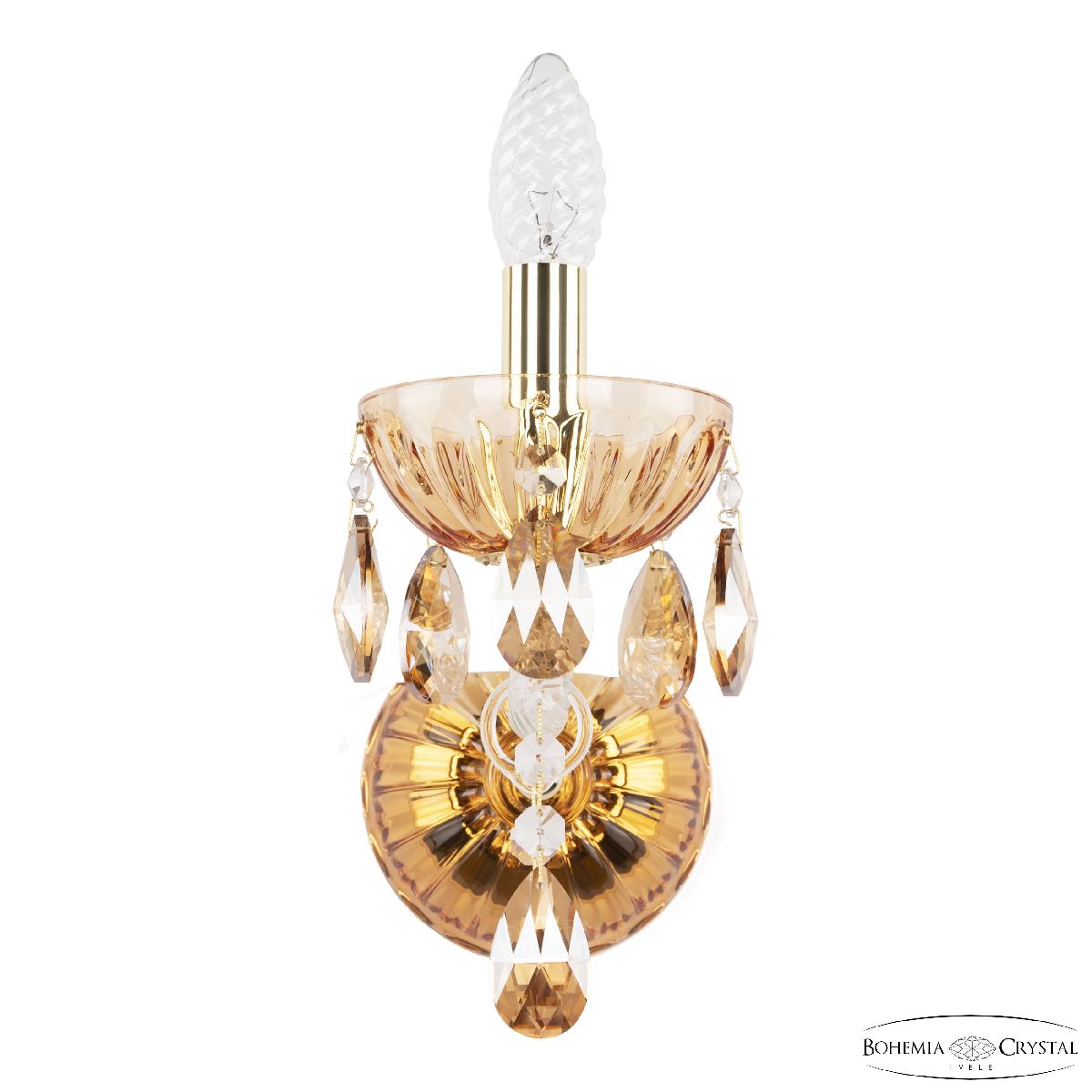 Бра Bohemia Ivele Crystal 5413B/1/165 G Amber/M-1H K721