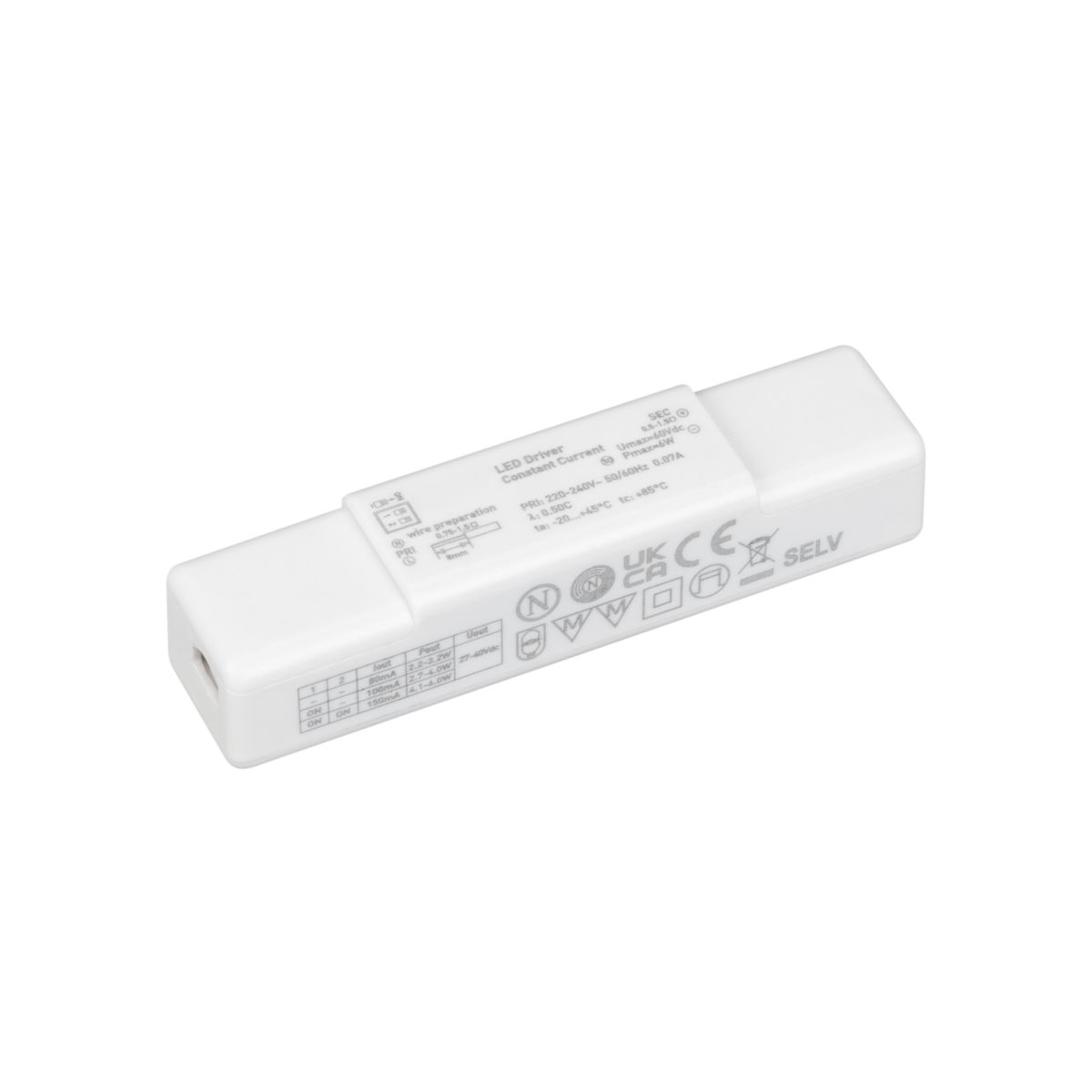 Блок питания Arlight ARJ-SP-6 (6W, 27-40V, 0.08-0.15A) (IP20 Пластик) 055674