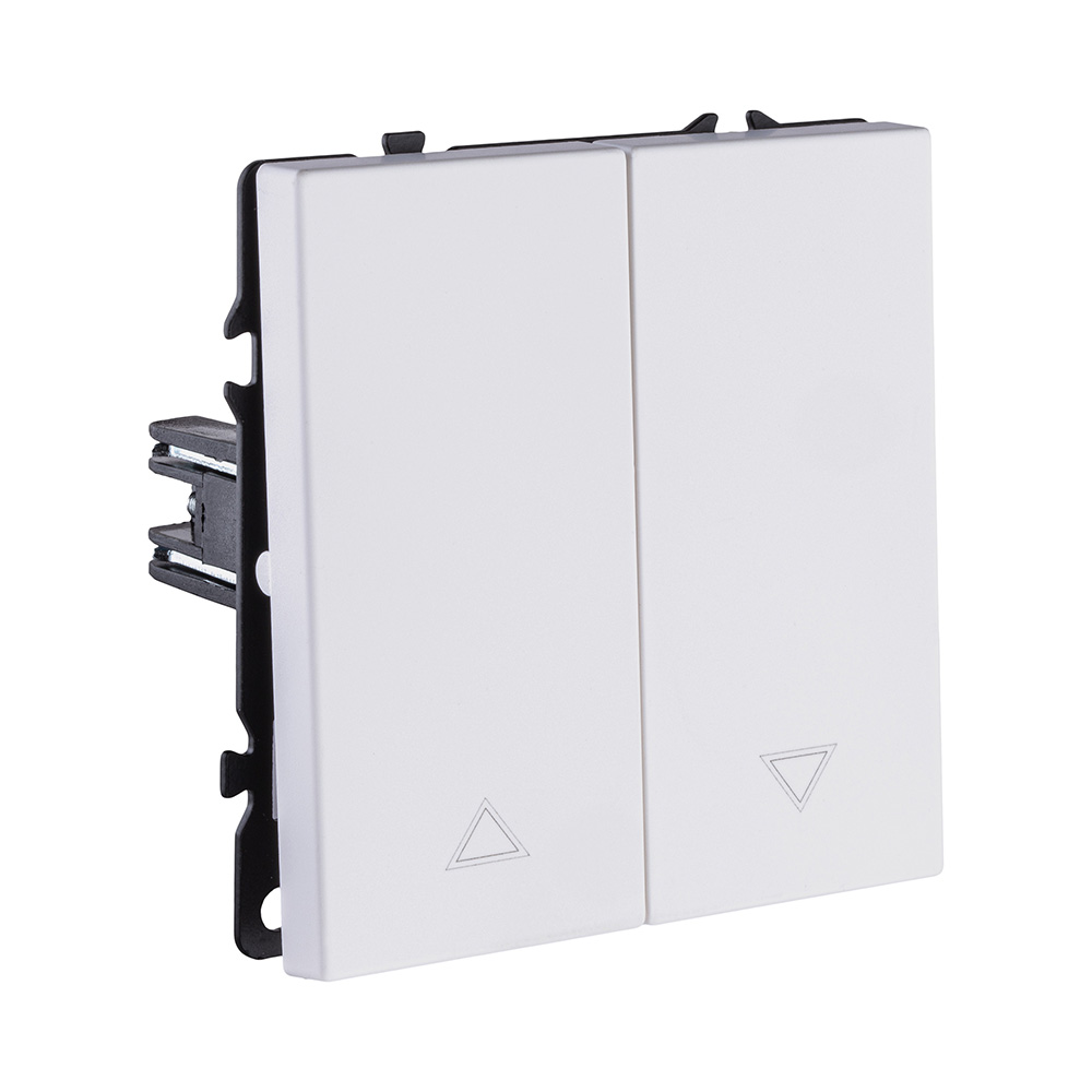 Механизм управления жалюзи 2-клавишный, белый глянцевый Kollinger Eclipse EC-013WG