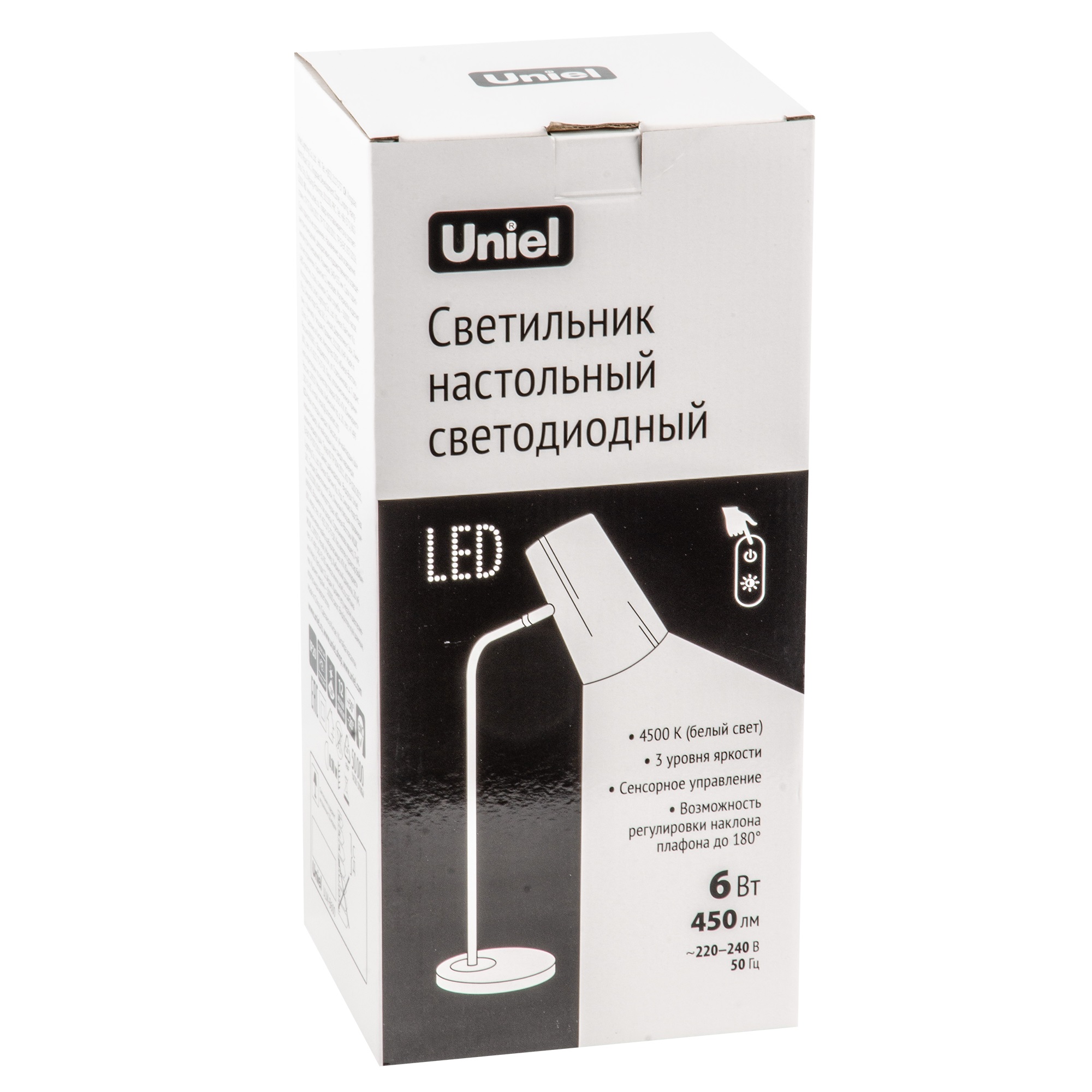 Настольная лампа Uniel ULM-B600 6W/4500K/DIM BLACK UL-00010146 в Москве