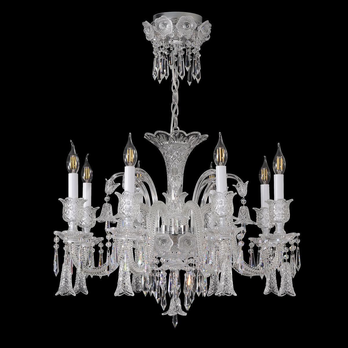 Подвесная люстра Crystal Lux VERSAILLES SP8 CHROME