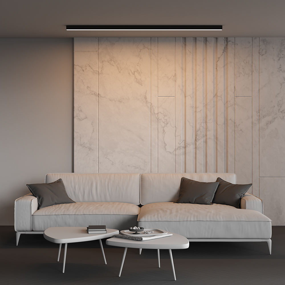 Линейный накладной светильник Maytoni Technical 3000K 50x50 (Черный, 2 м) LL311031