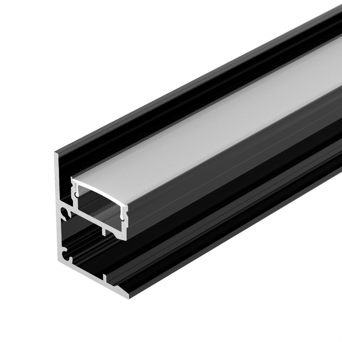 Алюминиевый профиль Arlight WALL-2228-2000 ANOD BLACK 050488