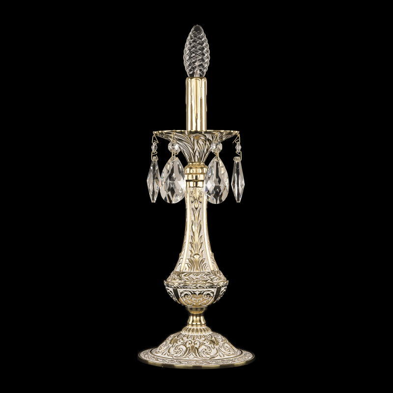 Настольная лампа Bohemia Ivele Crystal Verona 72100L/1-37 GW