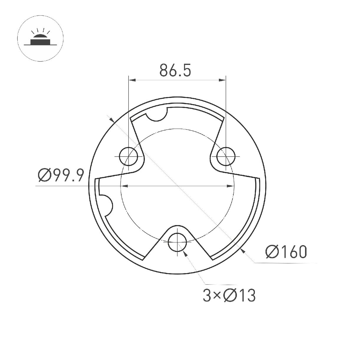 Ландшафтный светильник Arlight LGD-CASTELLO-BOLL-H1200-20W Warm3500-MIX 047686