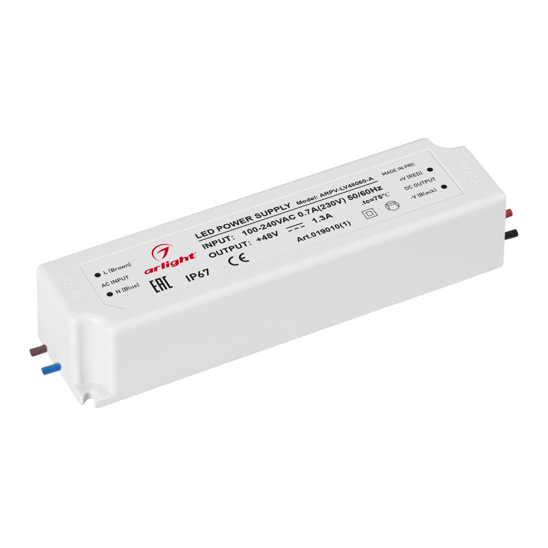 Блок питания Arlight ARPV-LV48060-A (48V, 1.3A, 60W) 019010(1) УЦ
