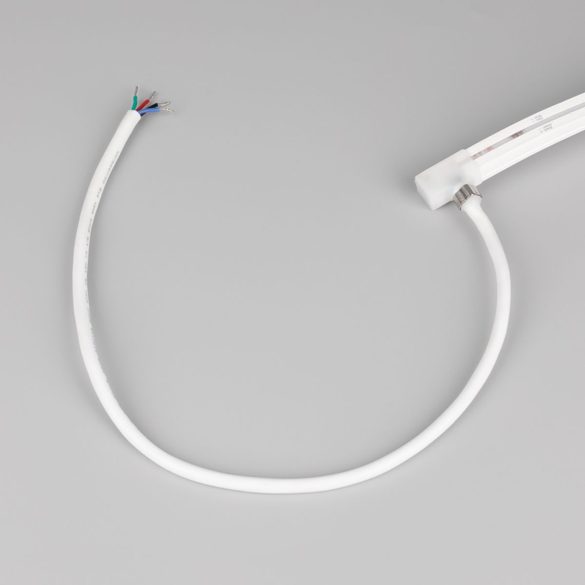 Светодиодная лента герметичная Arlight MOONLIGHT-PRO-TOP-X360-13x12mm 24V RGB (12 W/m, IP67, 10m, wire x2) (Вывод боковой) 055310