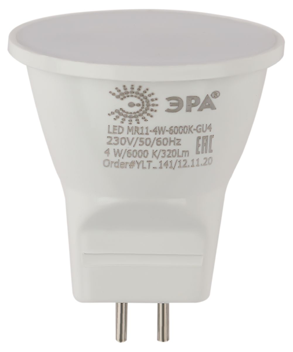 Лампа светодиодная Эра GU4 4W 6000K LED MR11-4W-6000K-GU4 Б0049067