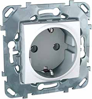 

Розетка Schneider Electric Unica с/з без шторок 16A 250V MGU5.036.18ZD