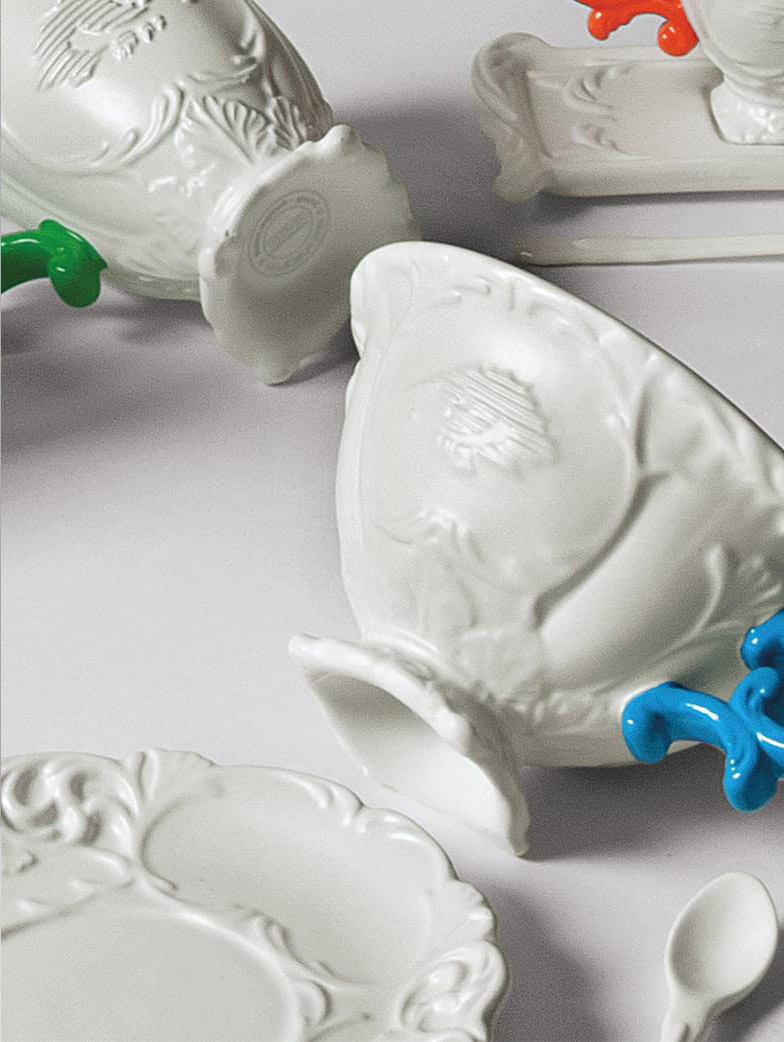Блюдце с чашкой I-Tea Green Seletti I-Wares 09858 VER