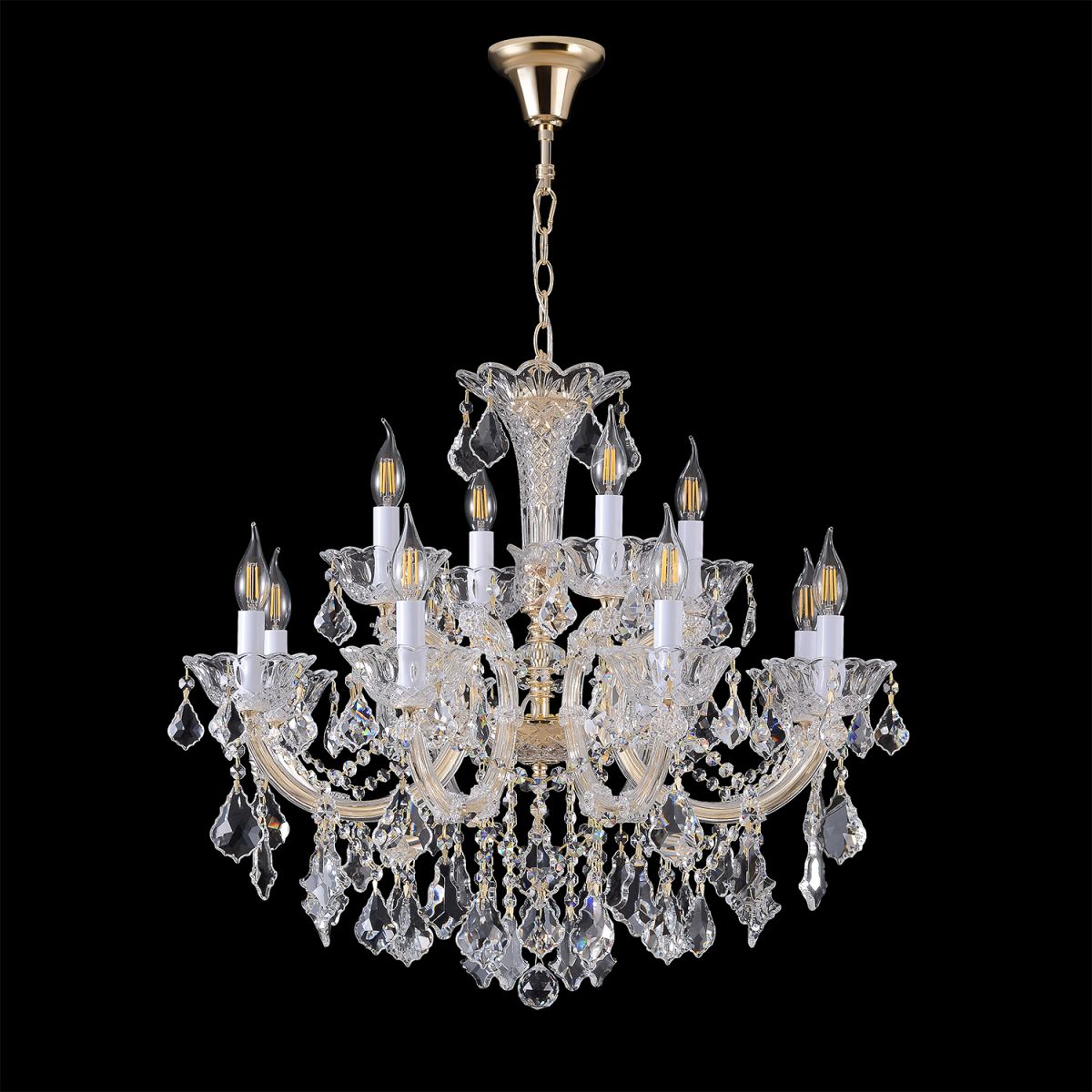 Подвесная люстра Crystal Lux CRISTELLE SP8+4 GOLD