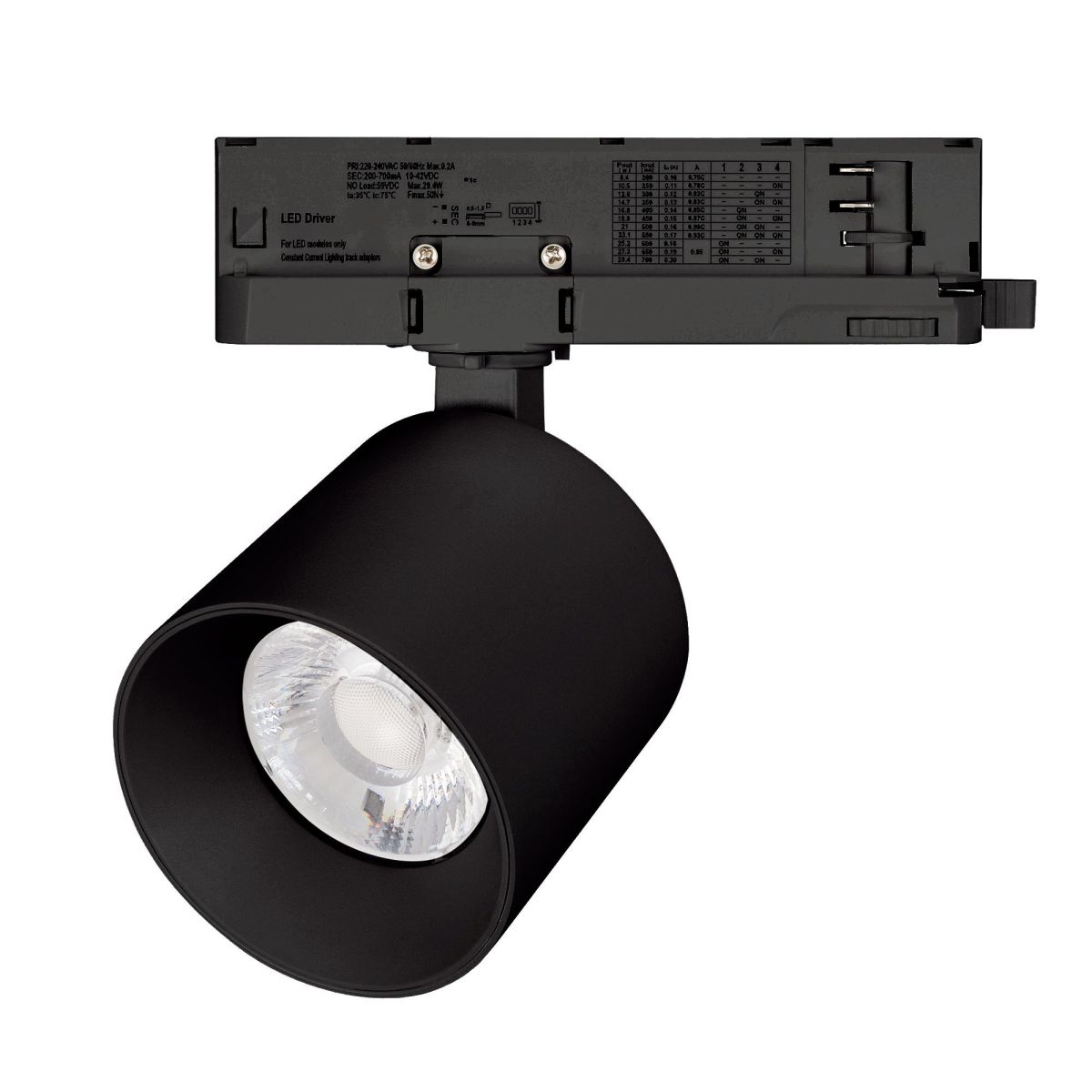 Трековый трехфазный светильник Arlight LGD-DYKE-4TR-R90-26W Day4000 (BK, 38 deg, 230V) 052288