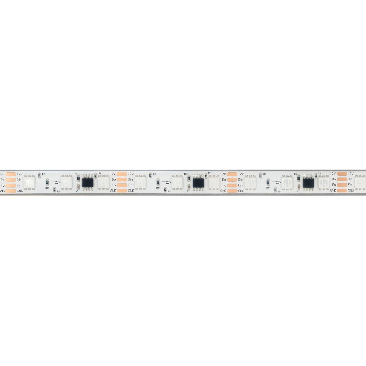 Светодиодная герметичная лента Arlight SPI-PFS-B60-12mm 12V RGB-PX3-BPT (12 W/m, IP68, 5060, 5m) 039177