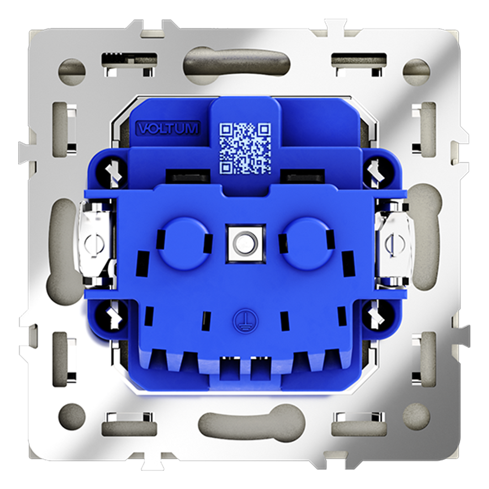 Розетка с защитными шторками и крышкой Voltum S70 VLS040305