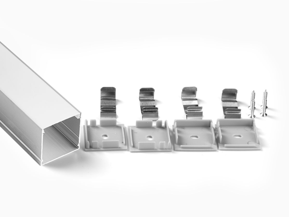 Профиль накладной LEDS POWER СПН3030 алюм. анод-й с матовым рассеивателем 2м 008493