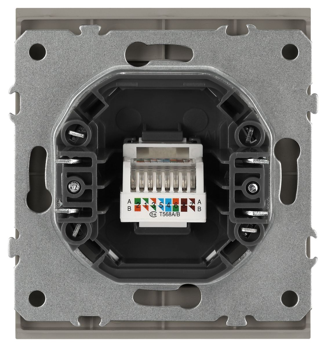 Розетка Эра Arktik 16-3107-07 информационная RJ45 титан Б0070480