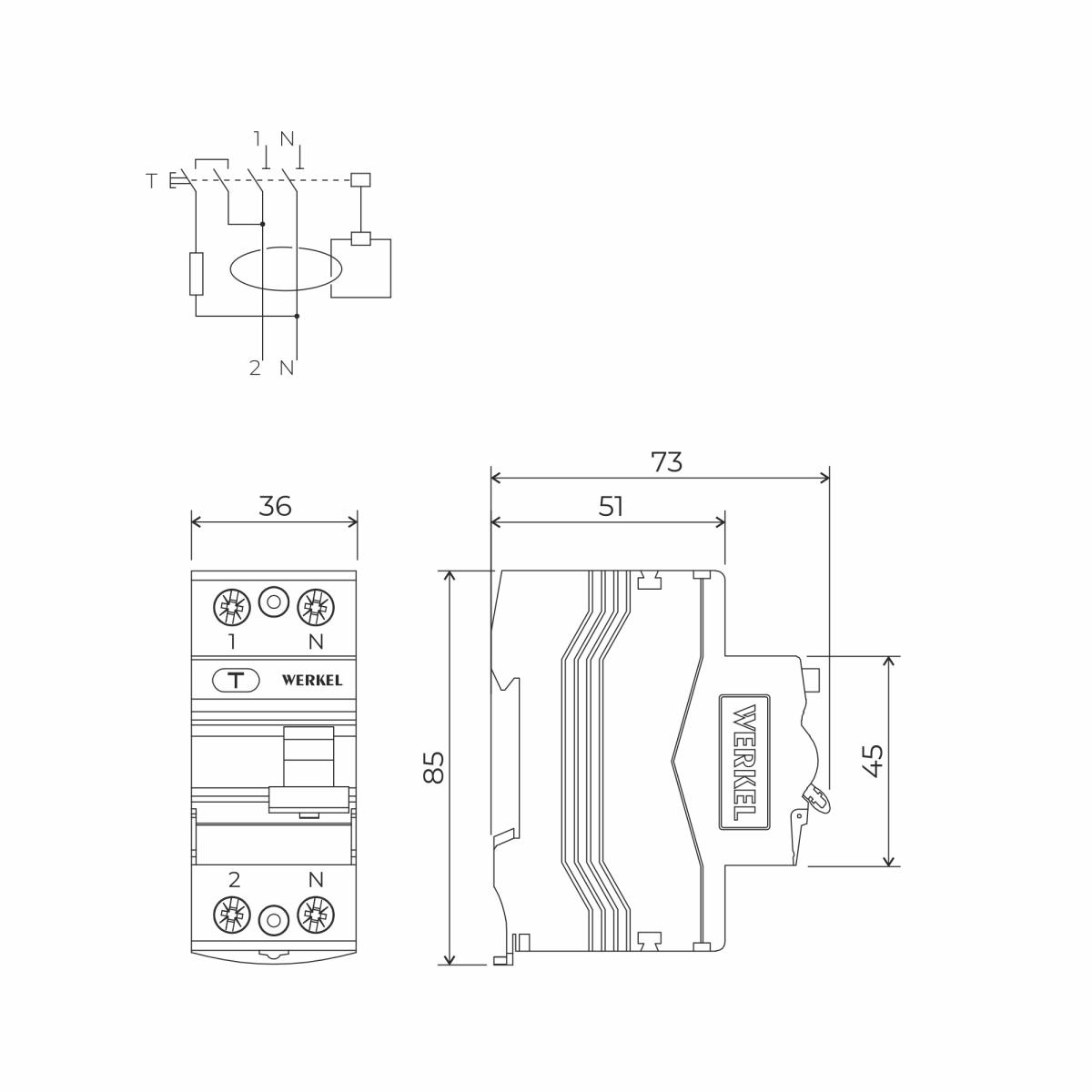 Устройство защитного отключения Werkel 4690389202803 W912P404 a065618