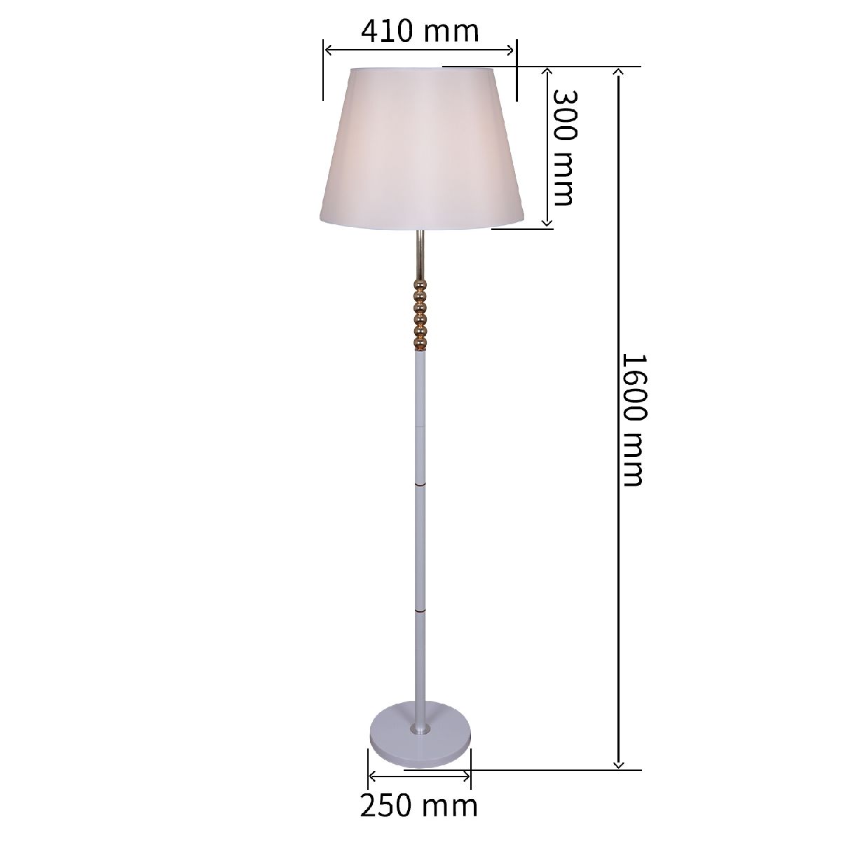 Торшер Reluce 02053-0.6-01 BK-CR