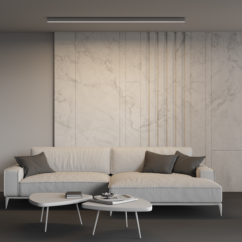 Линейный накладной светильник Maytoni Technical 4000K 50x50 (Серебро, 2 м) LL311024