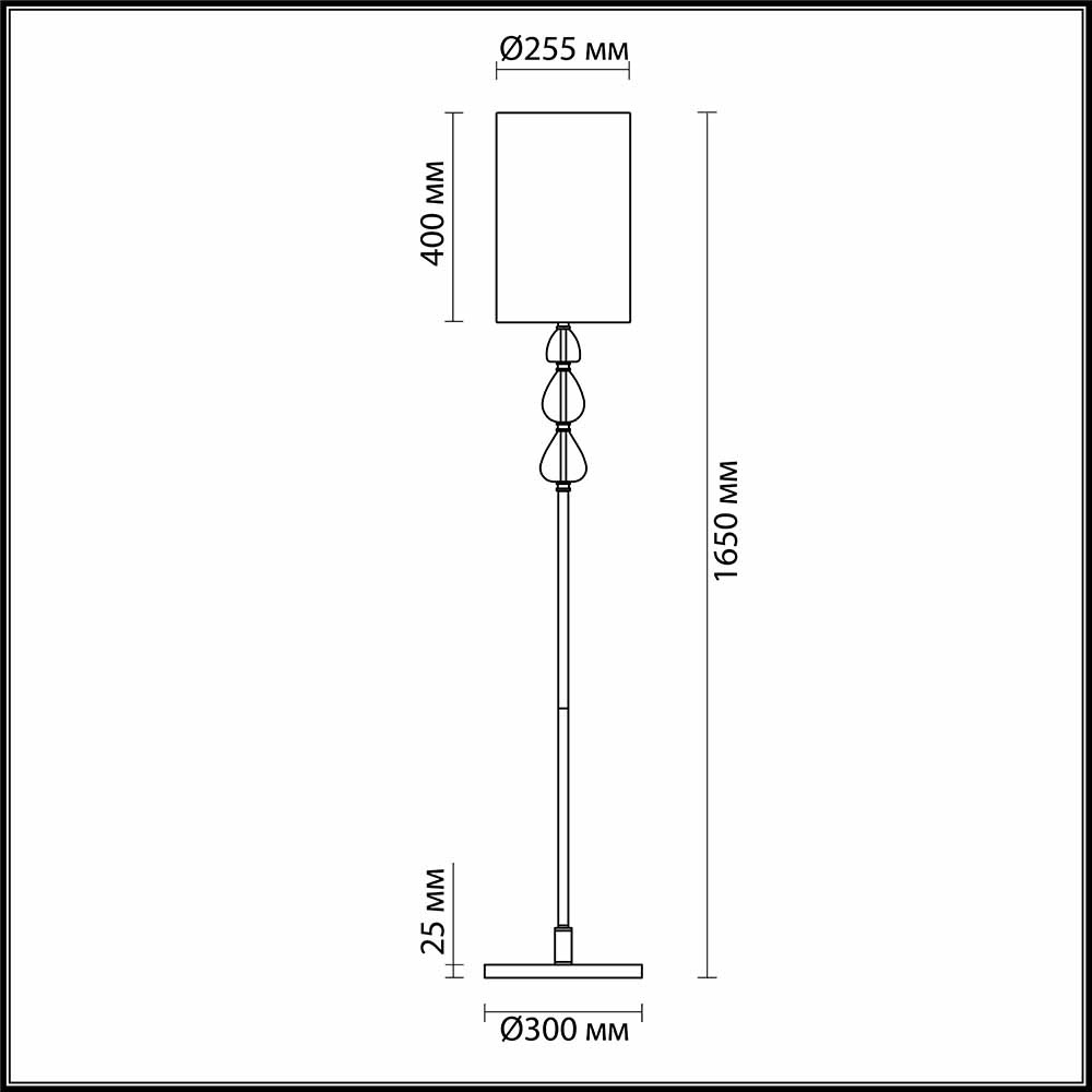 Торшер Odeon Light Giada 3802/1F