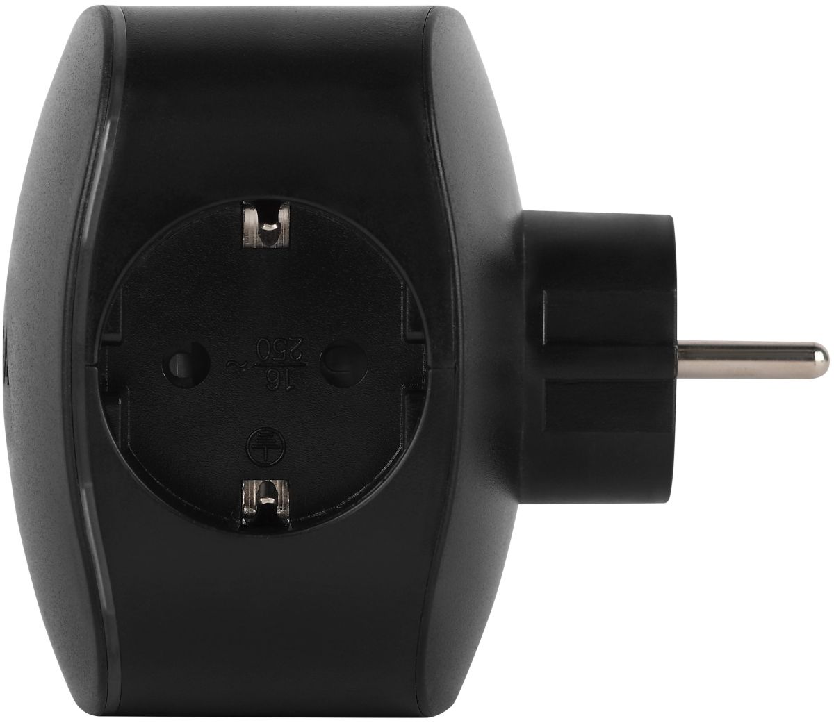 Разветвитель электрический ЭРА SP-3e-3USBAC-B на 3 розетки + 3 USB A+C с заземлением со шторками 16А черный Б0069082