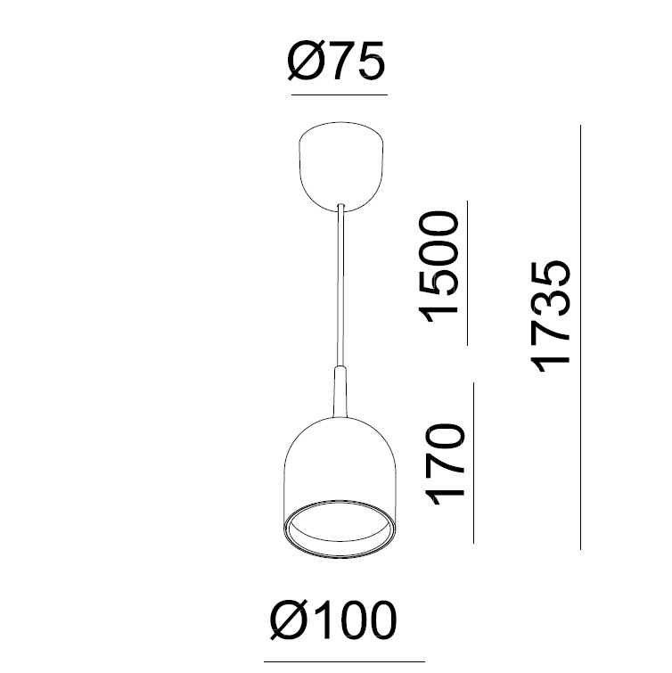 Подвесной светильник Italline DE-314 black