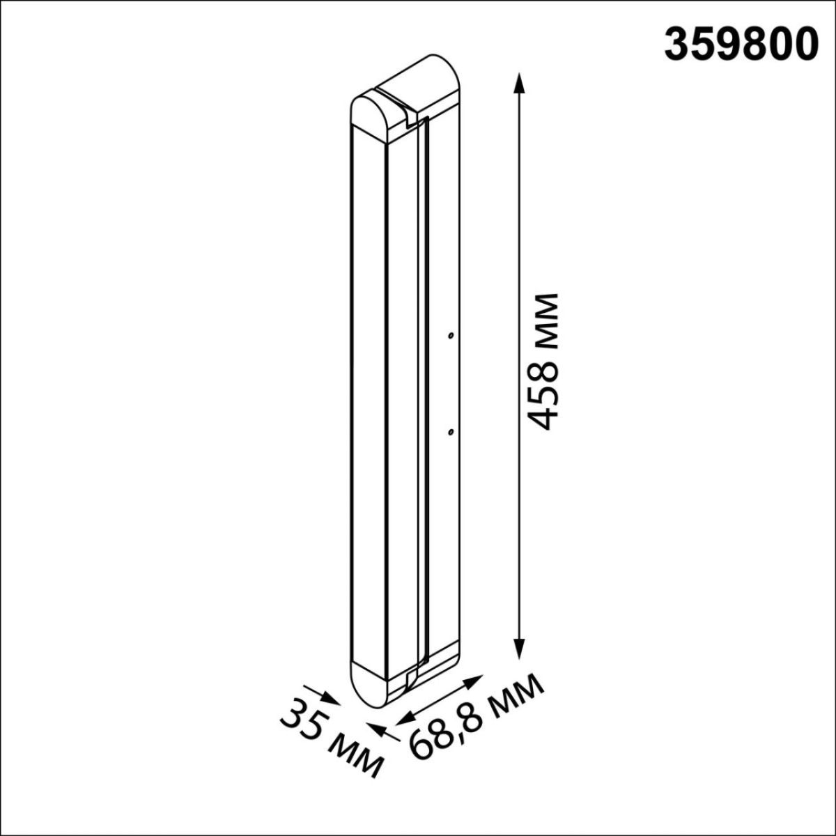 Накладной светильник с переключателем цветовой температуры Novotech Over Iter 359800