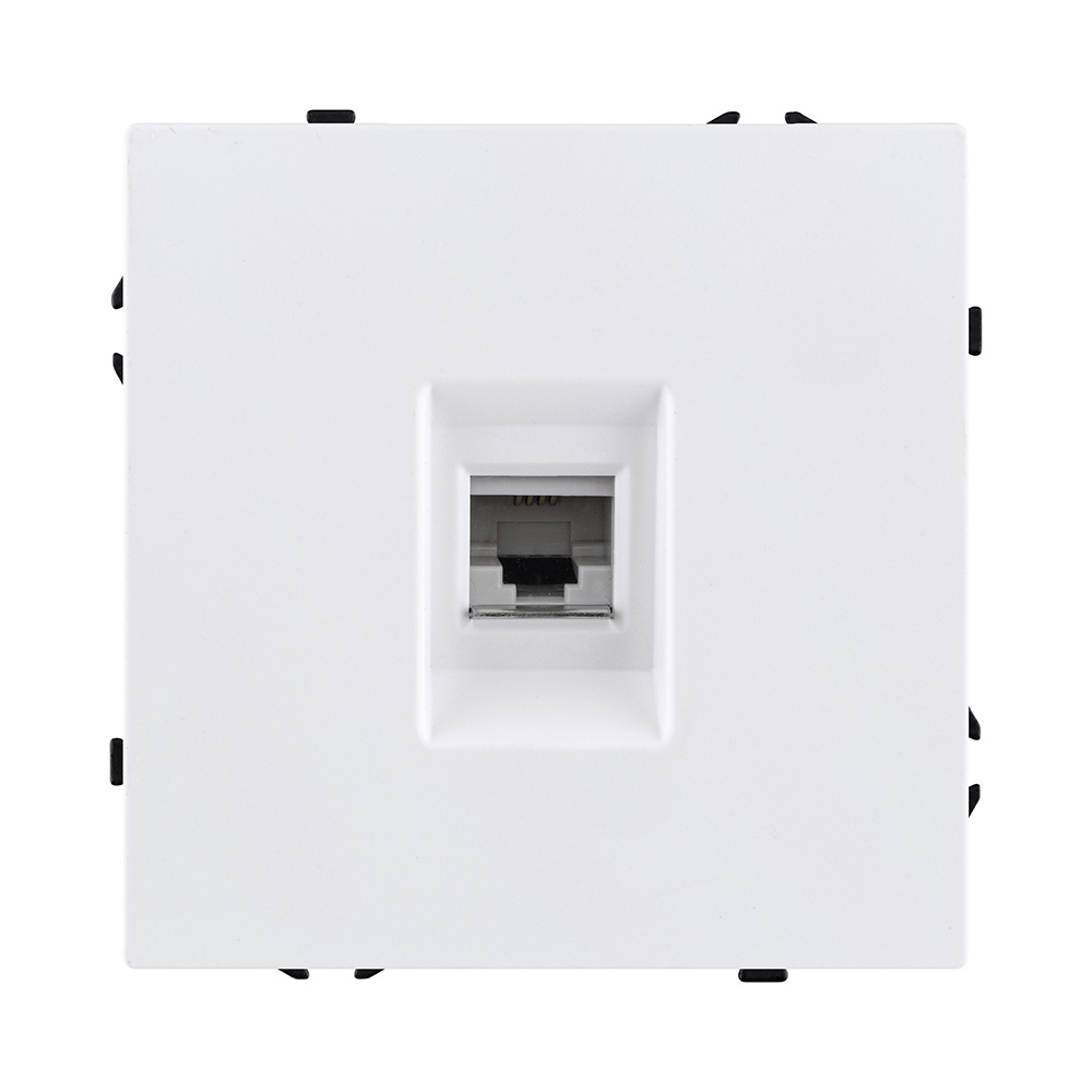 Розетка телефонная RJ11, белый матовый Kollinger Eclipse EC-019WH