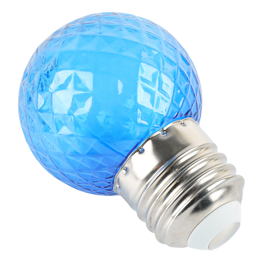 Лампа светодиодная Feron LB-385 шар синий прозрачный E27 1W 230V 52162