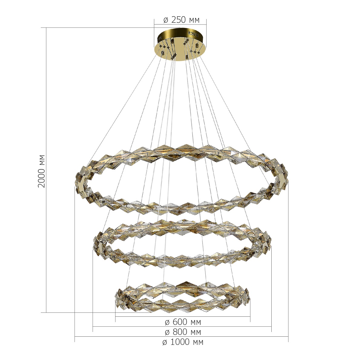 Подвесная люстра ST Luce Diamanta SL6009.203.03