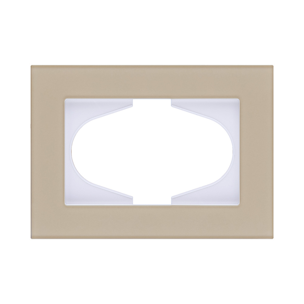 Рамка для двойной розетки, стекло золотой Kollinger Reflex MG RM120GD