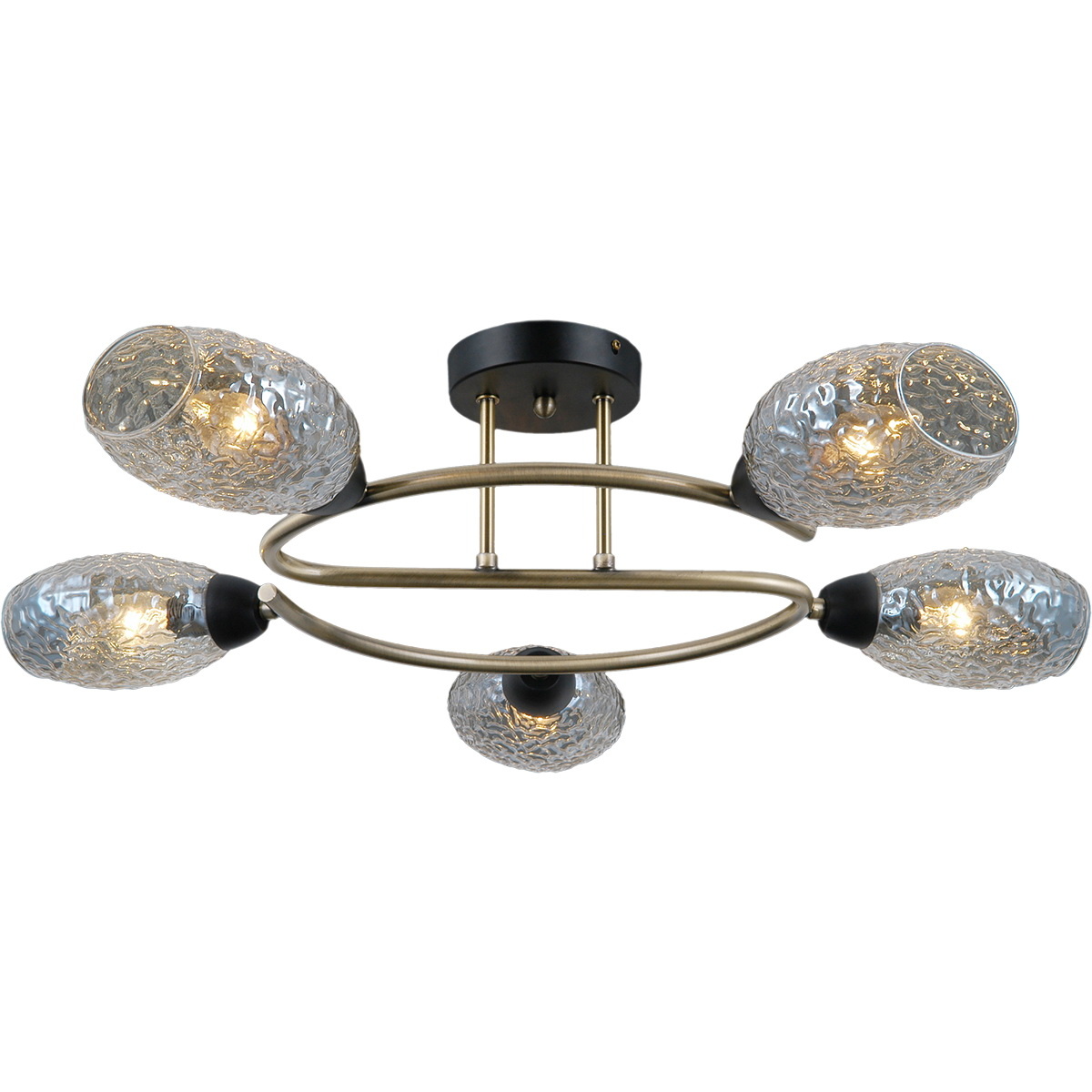 Люстра на штанге Illumico IL0300-5CSQ-79 BK AB УЦ
