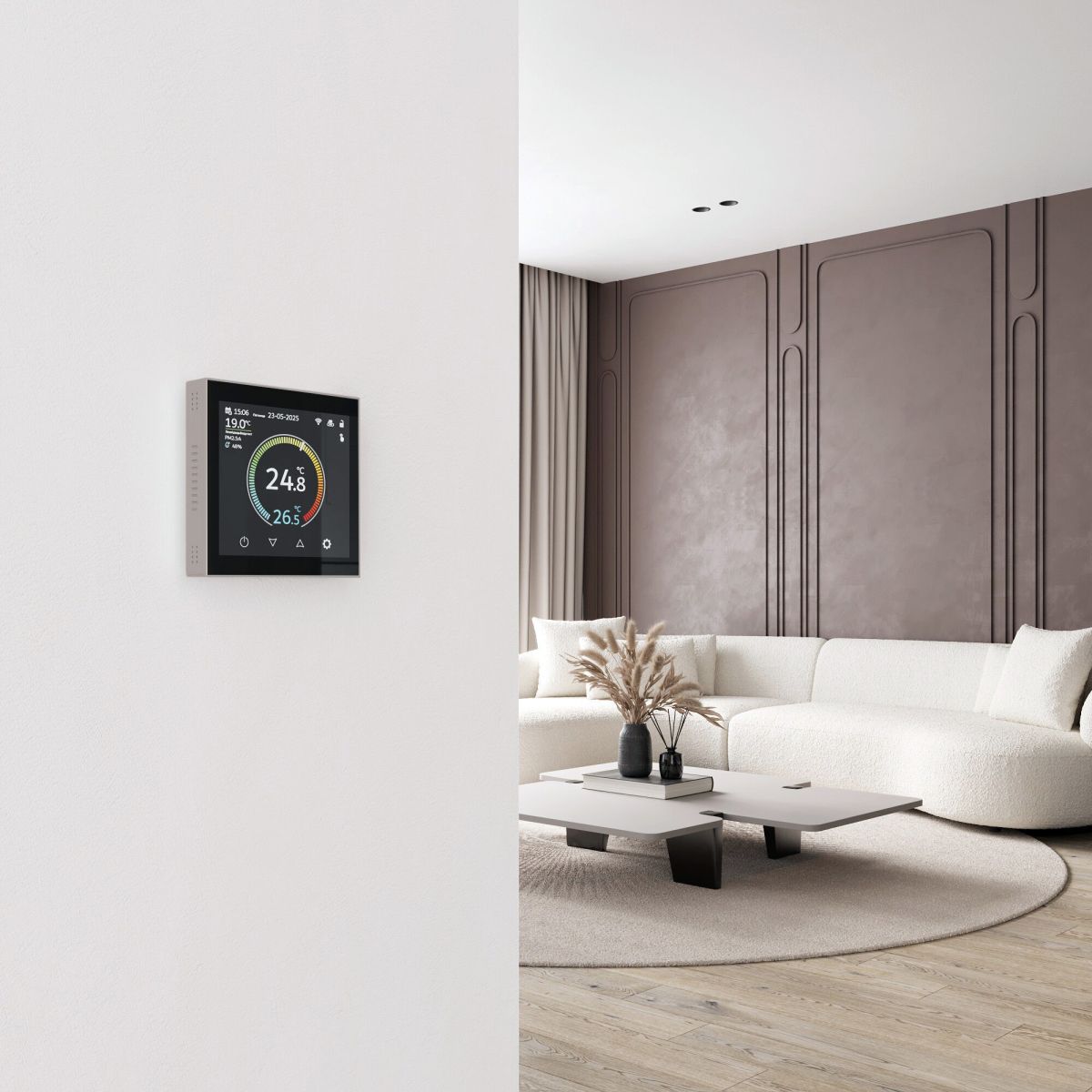 Умный сенсорный терморегулятор с LCD дисплеем Werkel 4690389218347 a071605