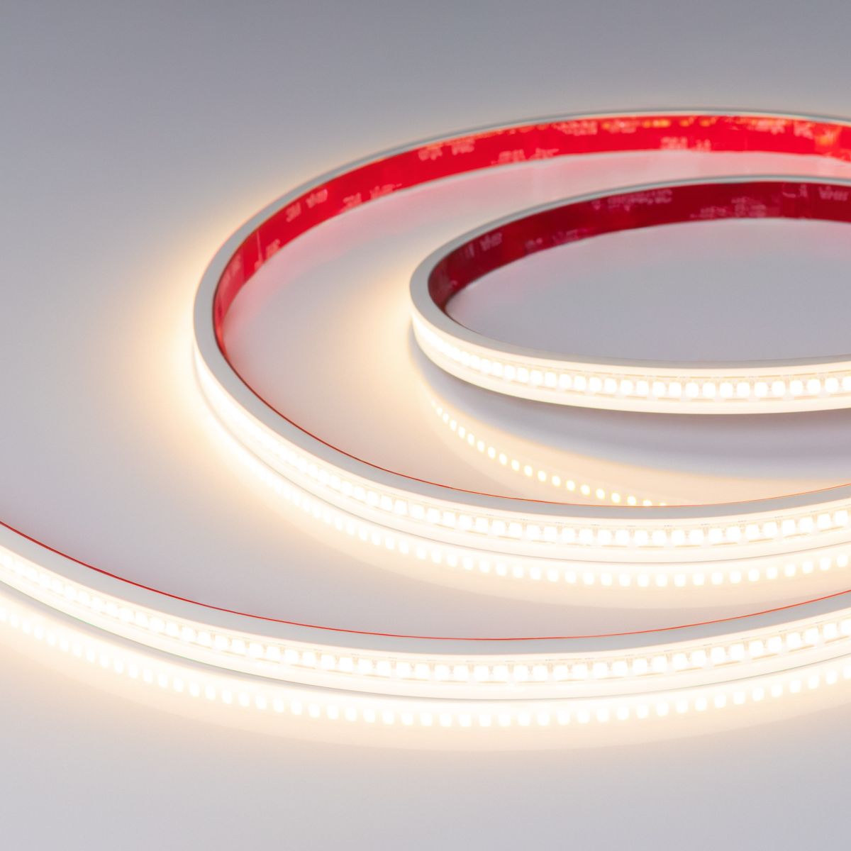 Светодиодная лента герметичная Arlight RTW-PS-A240-12mm 48V Warm3000-CX2 (23 W/m, IP67, 10m) (CRI>90) 063816